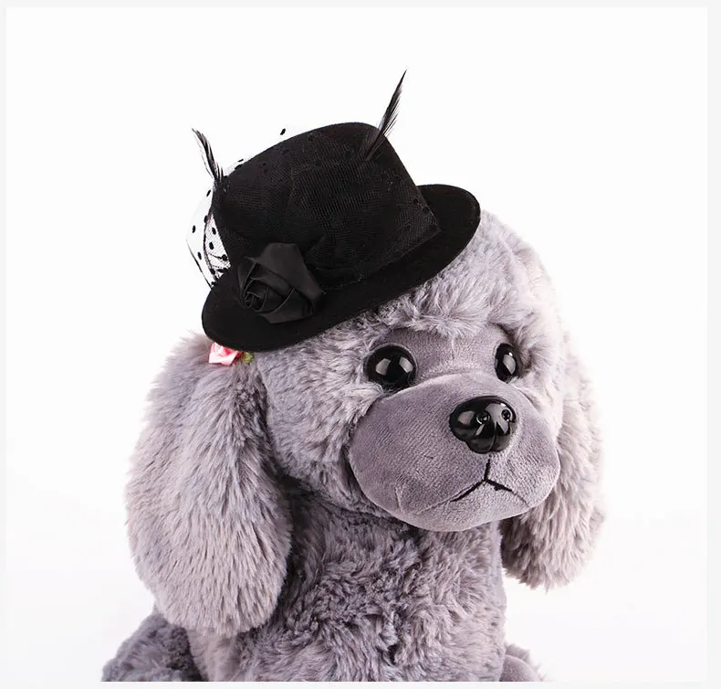 Модные шапки для собак Шапки перо цена Стиль милый маленький шляпа для домашних животных для лето кошка собака с поставщиком Аксессуары;