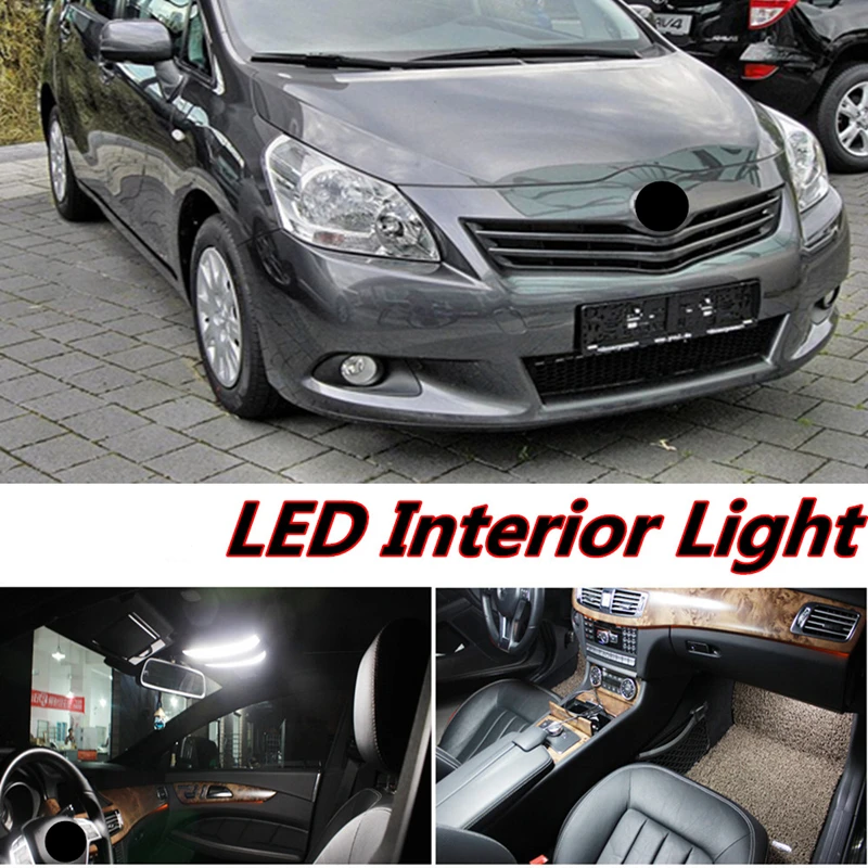 

Tcart 6pcs X free shipping Error Free LED Interior Light Kit Package for toyota verso accessories 2009-2015