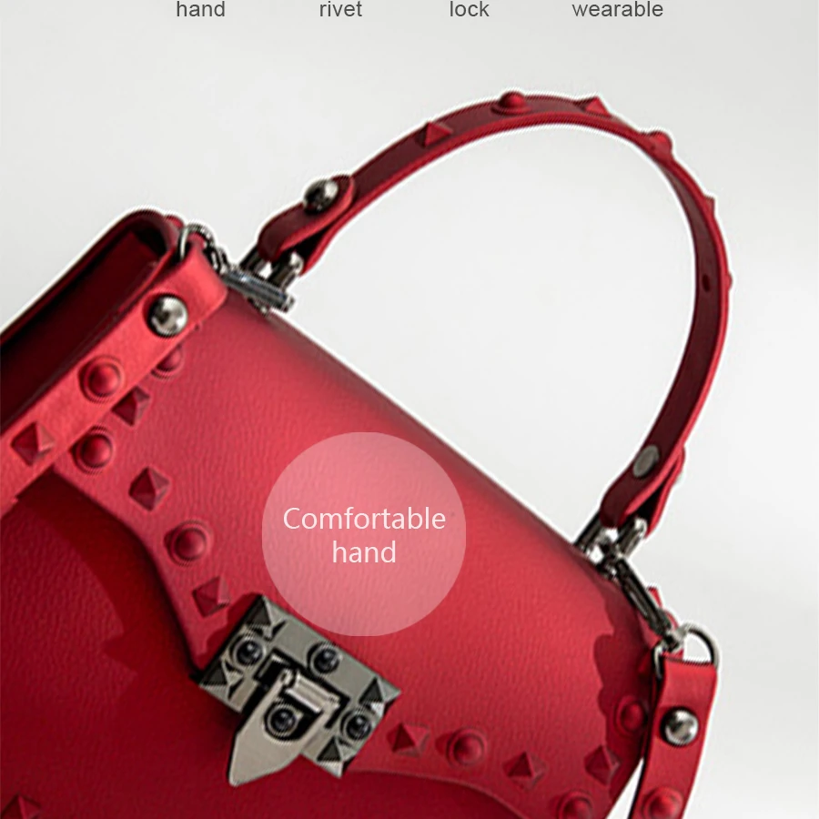 AUAU-Women Messenger Bags Handbags Women Bags Designer Jelly Bag Fashion Shoulder Bag Women PVC Lea - 32957284662