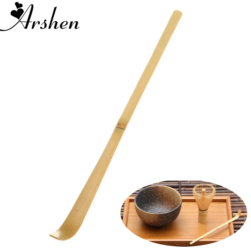 Arshen 18 см ручной работы бамбуковый Chashaku чай Матча Совок Ретро японский зеленый чай церемония лопаточка для маття чай в стиках инструмент