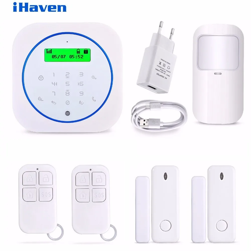 

wireless home security gsm alarm system for house security burglar intruder system remote control by APP&SMS alarm sensor