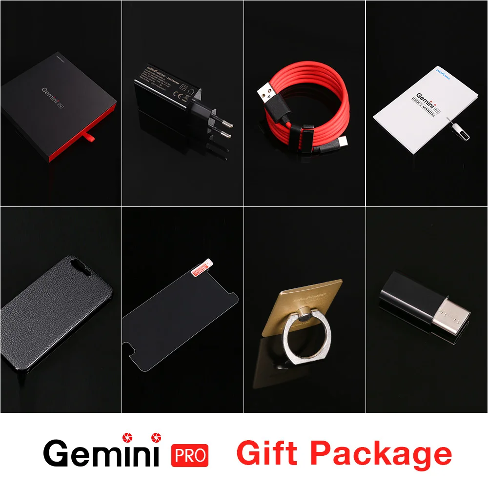 Ulefone Gemini Pro Cámara Dual teléfono inteligente 5,5 pulgadas FHD MTK6797 Deca Core Android 7,1 4 GB + 64 GB huella dactilar ID 4G teléfono móvil