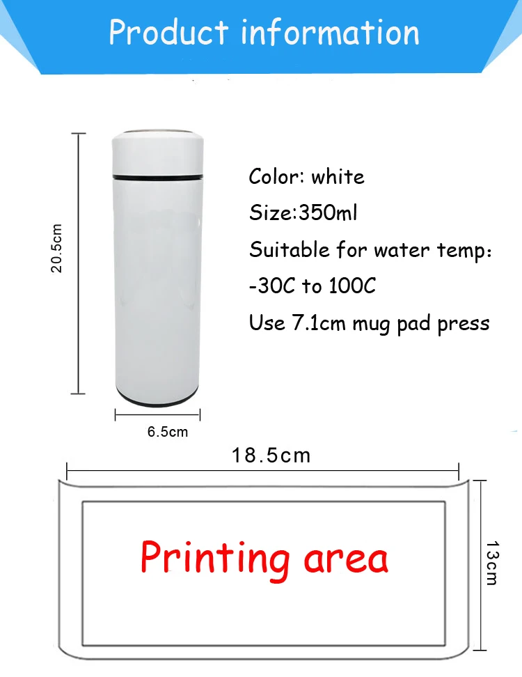 Сублимация 350mle термос Бутылка Чашка передача Prtinting сублимации чернил DIY для теплообмена пресс Ptinting машина