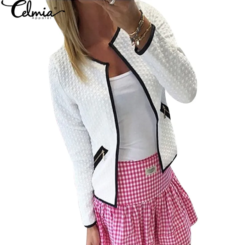 Celmia plus size S 4XL Women Jacket 2018 Autumn Women