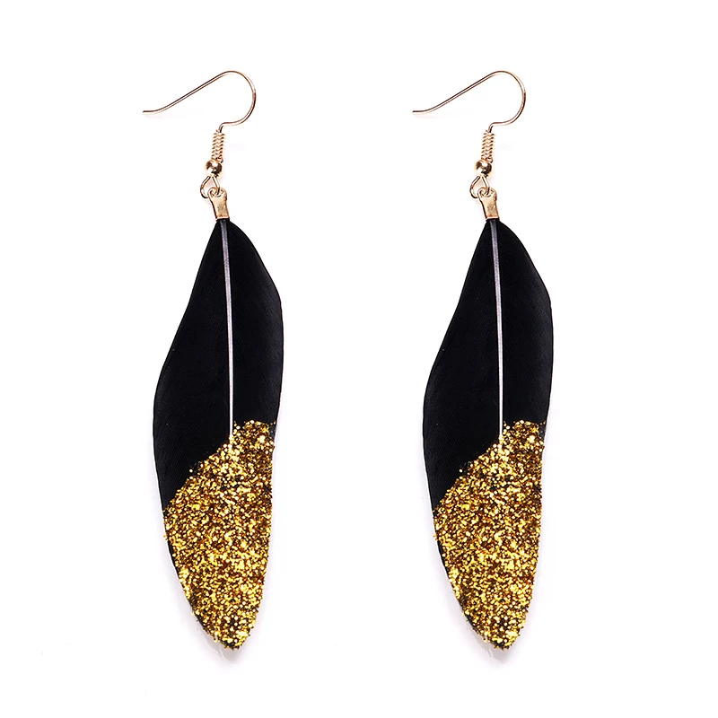 

Fashion feather earrings drop earrings pen best gift for women and girls earrings jewelry