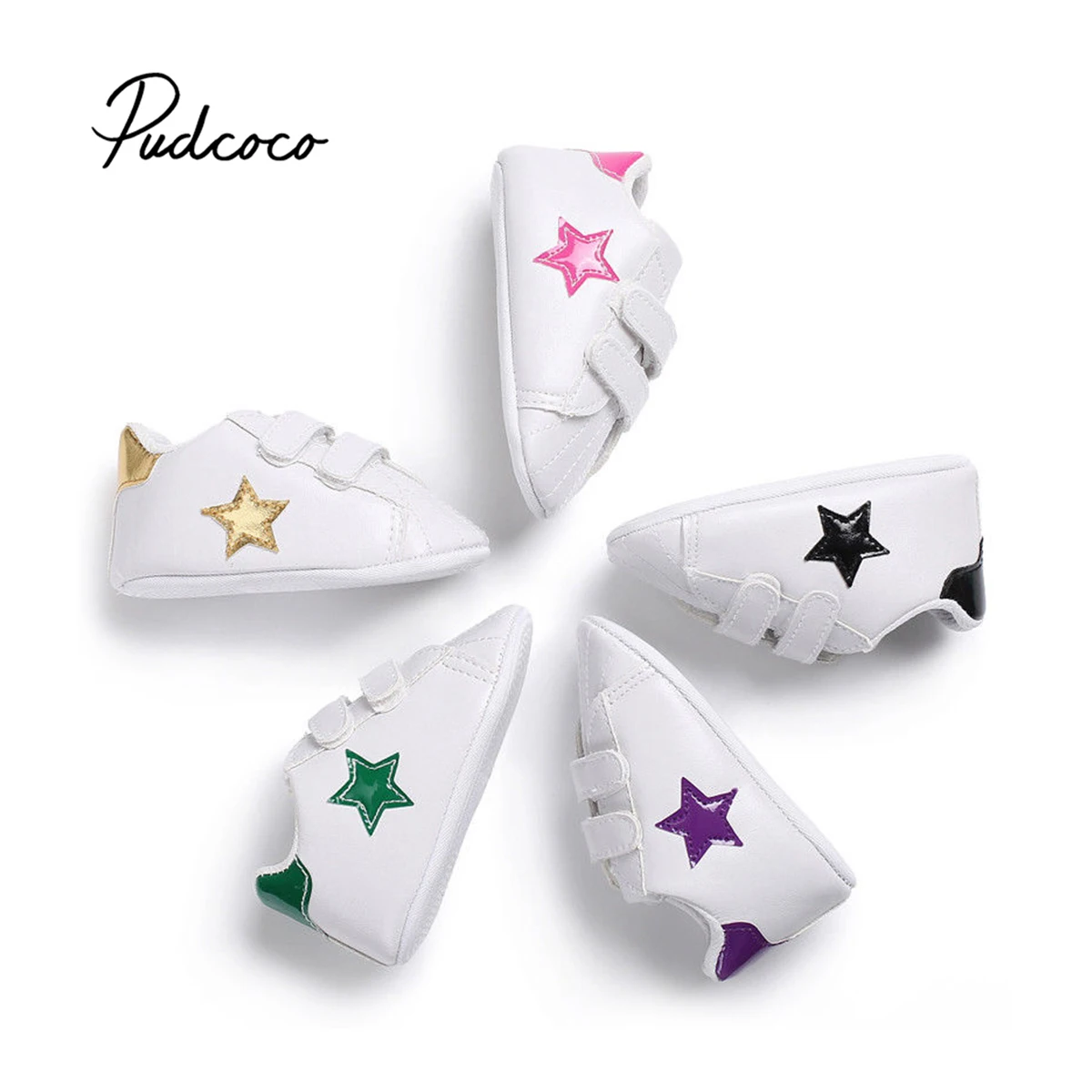 

Pudcoco 2018 Baby Boy Girl Casual Shoes Soft Sole PU Leather Newborn Toddler Crib Shoe Moccasin Prewalker Sneakers 0-18M