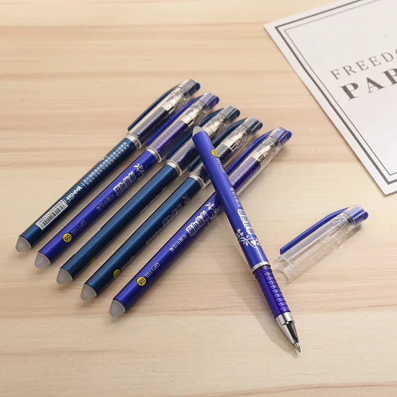 12 Pcs/Set 0.5mm Erasable Pen Magic Erasable Ballpoint Pen Stationery