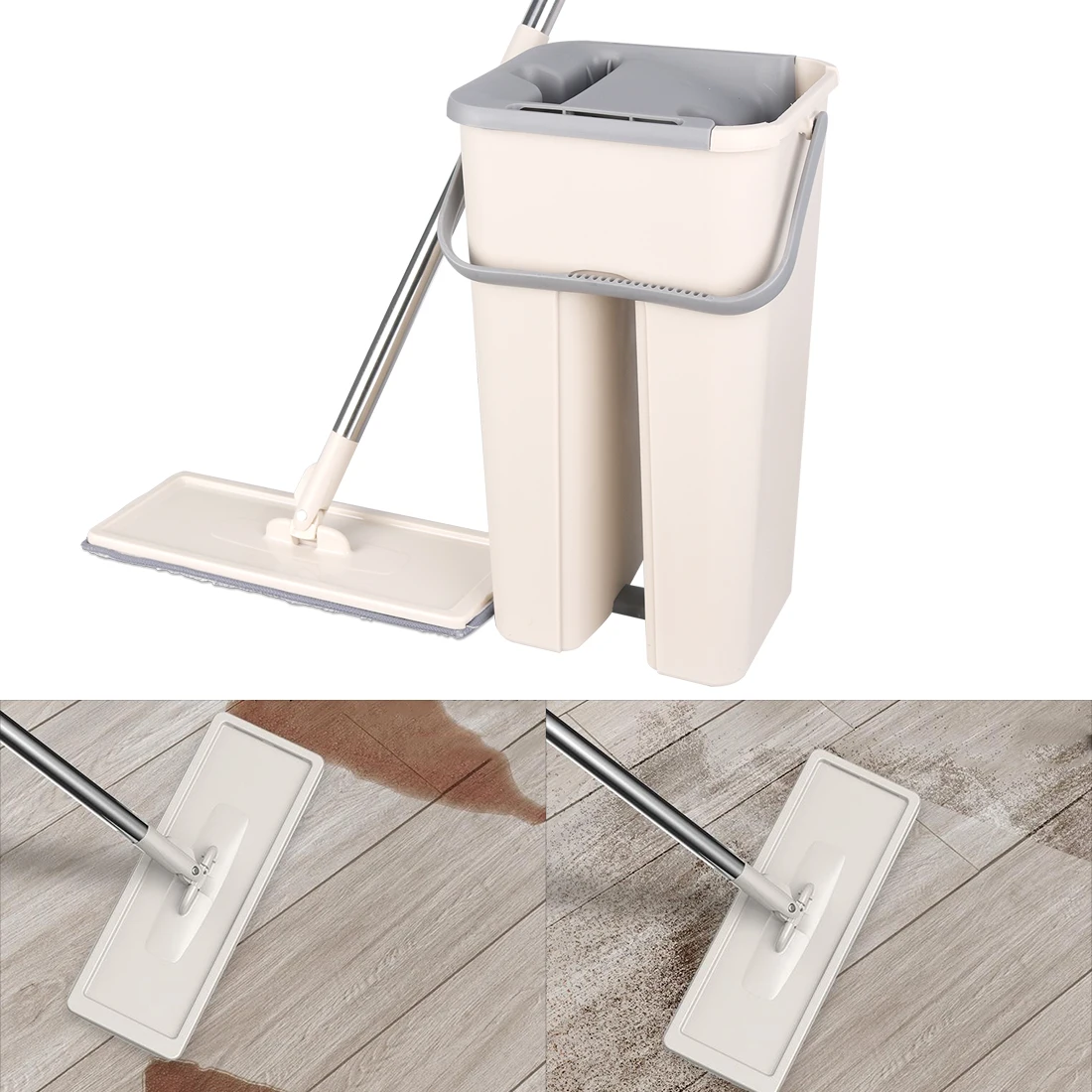 

Spray Magic Automatic Spin Mop Avoid Hand Washing Ultrafine Fiber Cleaning Cloth Home Kitchen Wooden Floor Lazy Fellow Mop J11