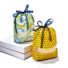 Crowdale Рождество 3D-printing с рождественским узором; комплект Карманный Рождественский подарок карманная сумка-кисет Санта Клаус 32x40 см