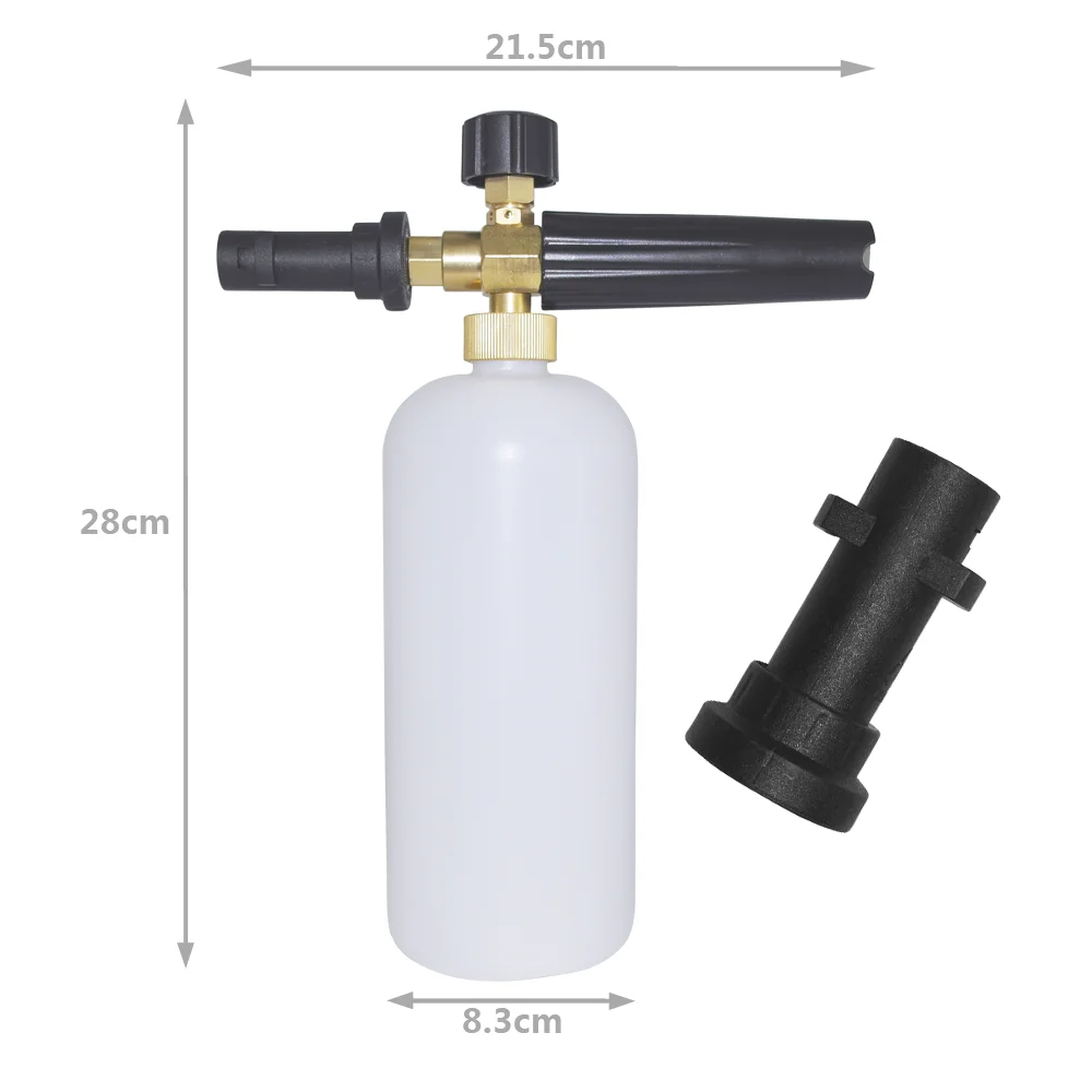 HNYRI Pressure Washers Snow Foam For Karcher K Male Thread Nozzle Adapters Soap Foamer Gun Car Washer Sprayer for Nilfisk/LAVOR HNYRI Pressure Washers Snow Foam For Karcher K Male Thread Nozzle Adapters Soap Foamer Gun Car Washer Sprayer for Nilfisk/LAVOR