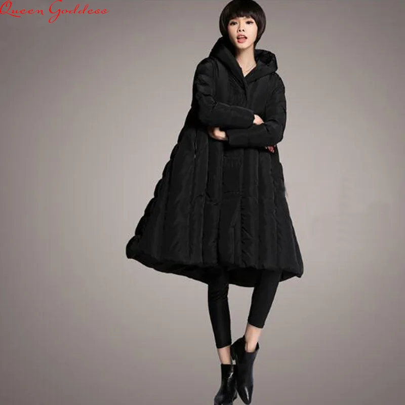 

jaqueta feminina nylon 2019 loose women's casual style thick down jacket new winter coat large size