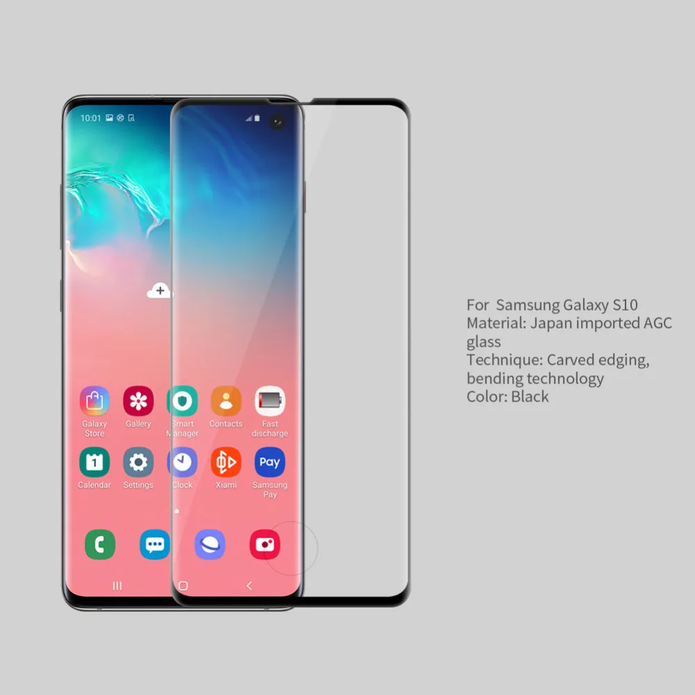 Закаленное 3d стекло NILLKIN для samsung galaxy s10/s10 plus/s10e Защитная пленка Samsung Galaxy s10 plus