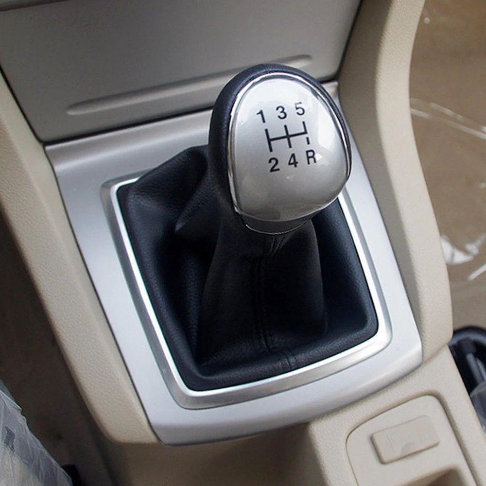 

5 Speed Shift Gear Knob for Ford Focus 2 2005-2011 C-max Kuga Fiesta Stick Lever With Leather Boot Cover