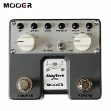 MOOER shimглаl Pro цифровой реверберации педали/гитары педаль 5 реверберации эффектов с уникальным мерцанием вкл/выкл footswitch