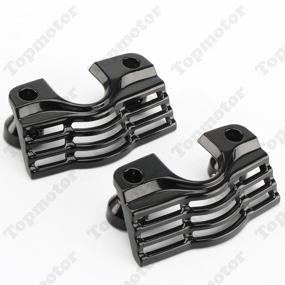 

UNDEFINED Finned Slotted Head Bolt Spark Plug Covers For Harley Touring Electra Street Glides Road Kings 99-14 13 12 11 10 09 08