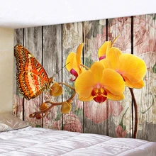 XIANYUNHE 3D Butterfly Flower Print Tapestry Mandala Tapestry Boho Round Beach Towel Toalla Sunblock Blanket Bohemian Yoga Mat autumn flower mandala print round beach throw