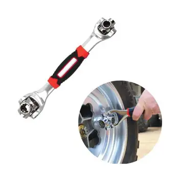 

Multifunctional Wrench 48 in 1 Tools Socket Works with Spline Bolts 360 Degree 6-Point Universial Furniture Car Repair Hand Tool