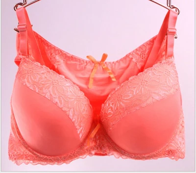 

Elegant sexy lace bra sets 80/85/90/95/c/C/D/DD plus size big size bra bow push up solid cup temptation bras for women B14