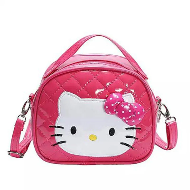 Hello kitty/Детская Повседневная модная сумка на одно плечо с бантом из мультфильма для девочек, водонепроницаемые Рюкзаки для покупок на заказ - Цвет: D