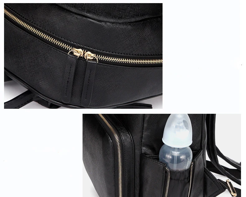 Сумка для подгузников с защитой от кражи для мамы, рюкзак для подгузников для матери из искусственной кожи, органайзер для ухода за ребенком, сумки для пеленания, Bolsa Maternidade