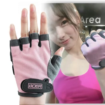 

profession Women's Sports Gloves Gym Bodybuilding Gymnastics Weightlifting Horizontal Bar Training Breathable Non-slip Wearable