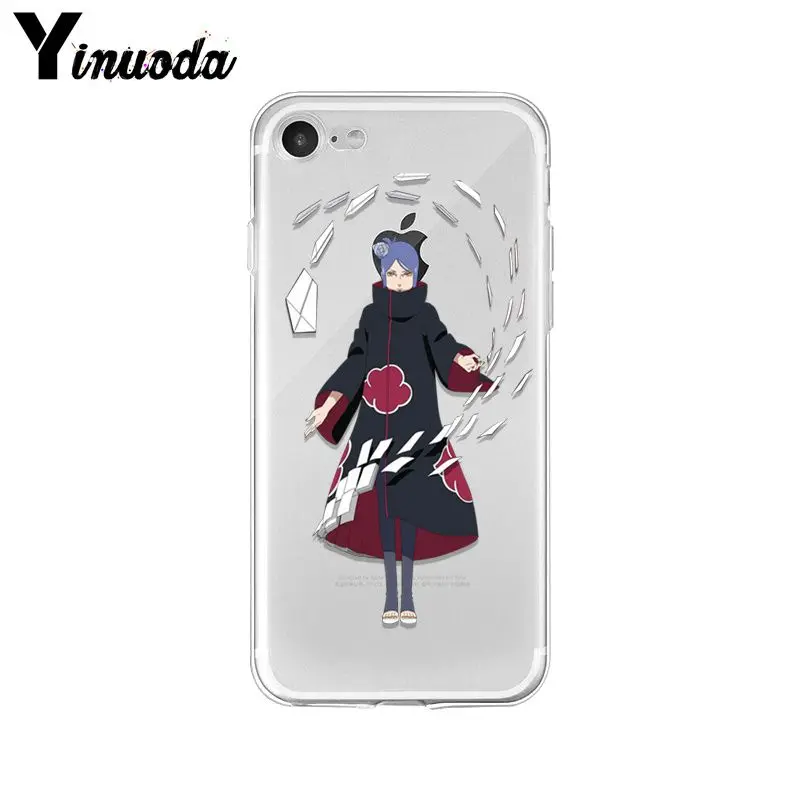 Yinuoda Naruto AKATSUKI уникальный новейший модный чехол для телефона iPhone 8 7 6 6S Plus X XS max 10 5 5S