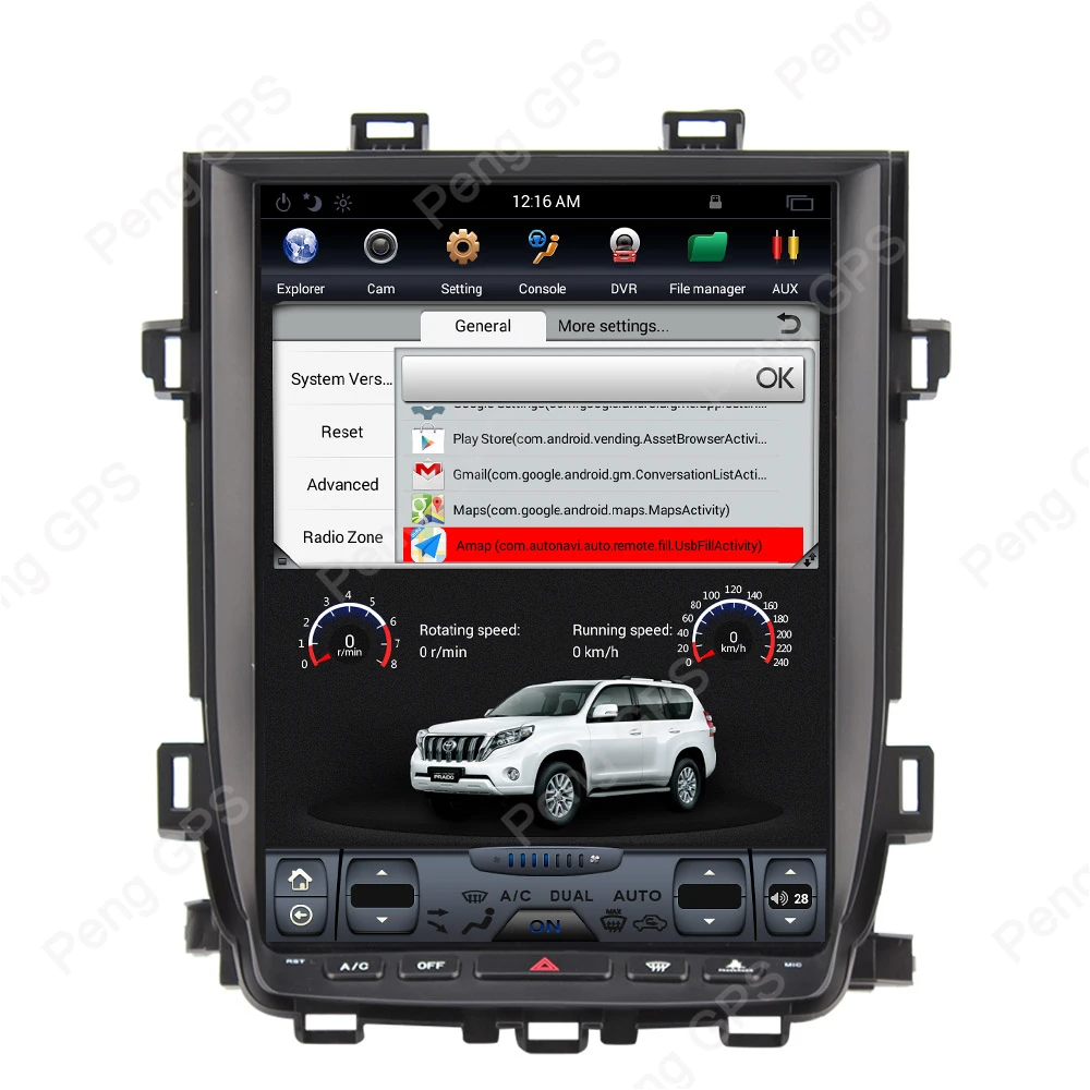 Best 12.1" IPS Screen Android 7.1 Car GPS Navigation DVD Player for Toyota Alphard 2007-2013 Tesla Style 4 Core 1080P WIFI Headunit 8