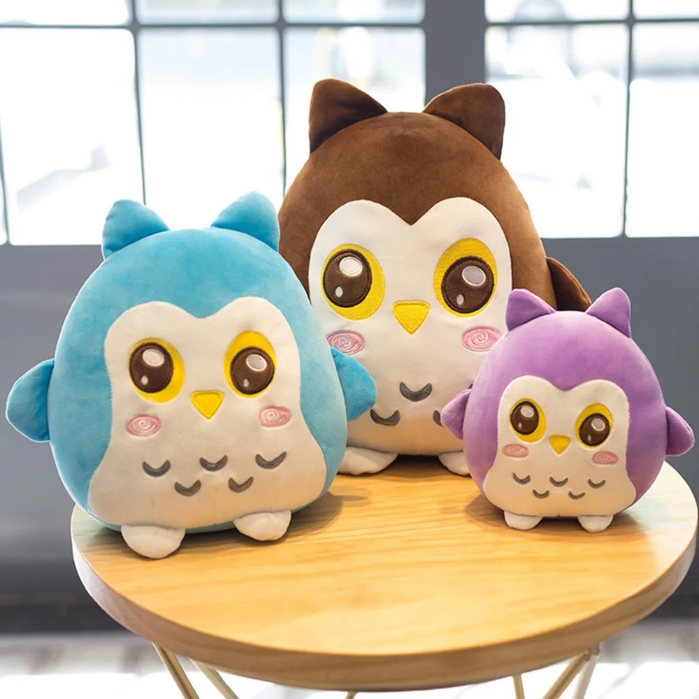 

Plush Soft Owl Toy Pillow Stuffed Animal Plump Owl Toy For Children's Day Gift Or Bedroom Decoration Bed Toy 22/30/40 Cm
