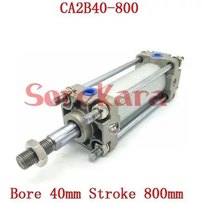 

CA2B40-800 Pneumatic Cylinder Standard Type Double Acting Single Tie Rod Bore 40mm Stroke 800mm SMC Type