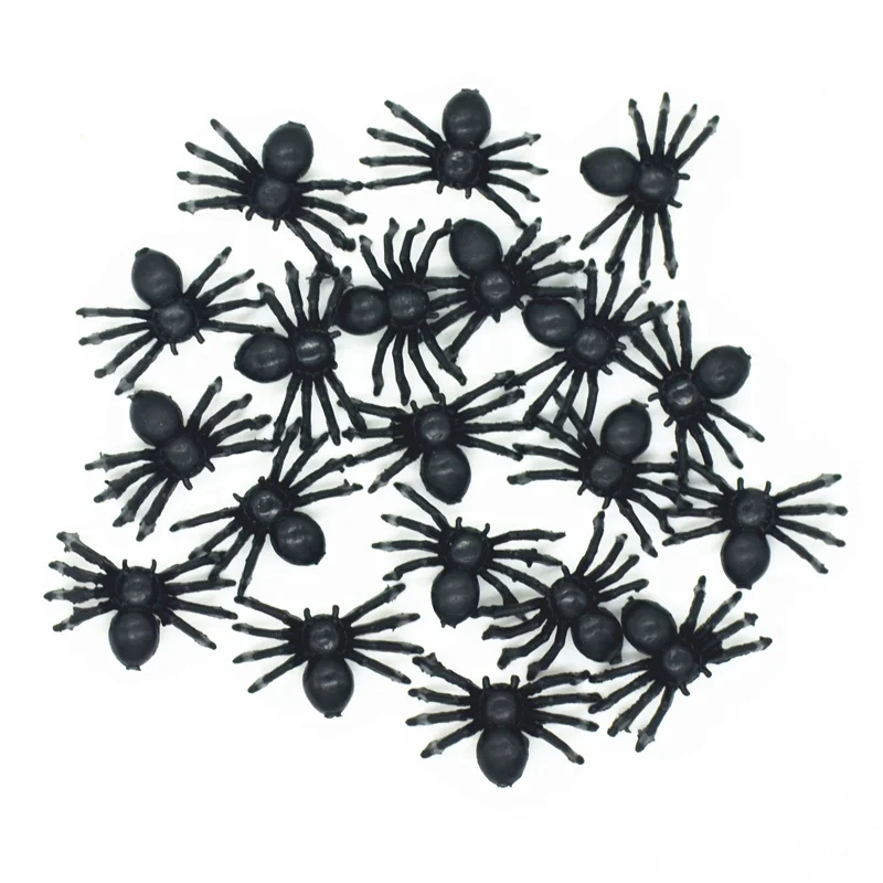 Puppet Halloween Toy Spider Party Accessories Mini Plastic Decorative Spiders 