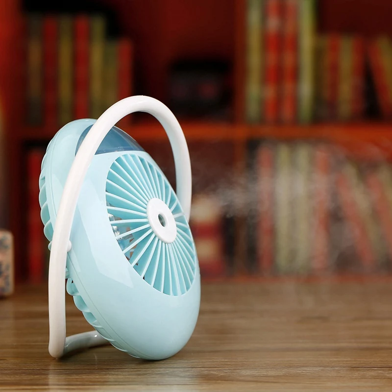 Креативный мультяшный мини-вентилятор с распылителем для домашнего рабочего стола, маленький вентилятор с распылителем, вентилятор для увлажнения