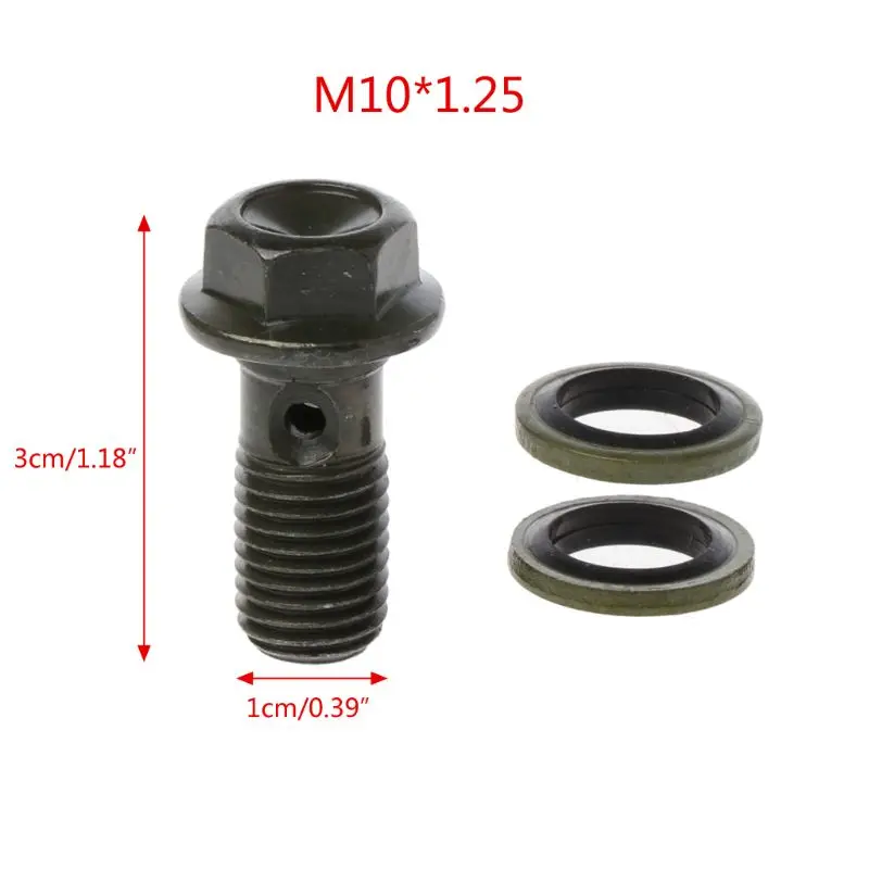 1 шт. высокая прочность M10 x 1,25 один банджо болт полый винт для мотоцикла тормоза для Honda Yamaha Suzuki