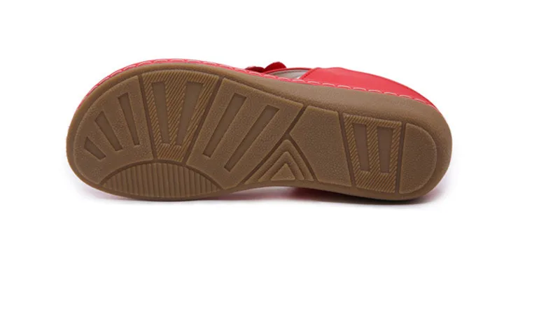 New 2019 ethnic women's sandals cross-border bohemian rhinestones large size comfortable flat shoes beach shoes (34)