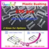 200pcs 1.4 or 1.5x0.8x7.0mm Plastic Double Bushing Back With or Without Holes Silhouette Pin Rimless Glasses Accssories P4040 1