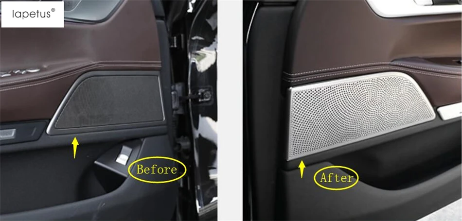 

Lapetus Accessories For BMW 7 Series G11 G12 2016 2017 2018 Inner Door Stereo Speaker Audio Loudspeaker Sound Panel Cover Trim