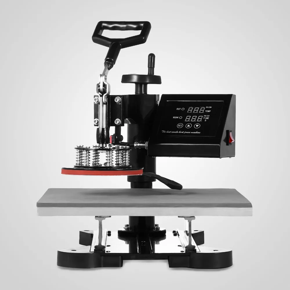 VEVOR Новый 8 в 1 цифровой трансферный сублимационный термопресс машина футболка Кружка шляпа Крышка