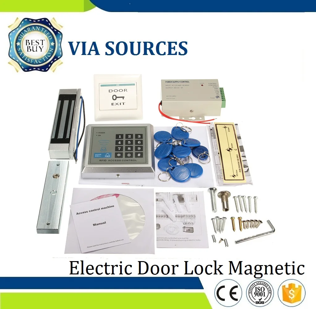 Direct Factory Electric Door Lock Magnetic RFID Access Control ID Password Safty Entry System Kit | Безопасность и защита