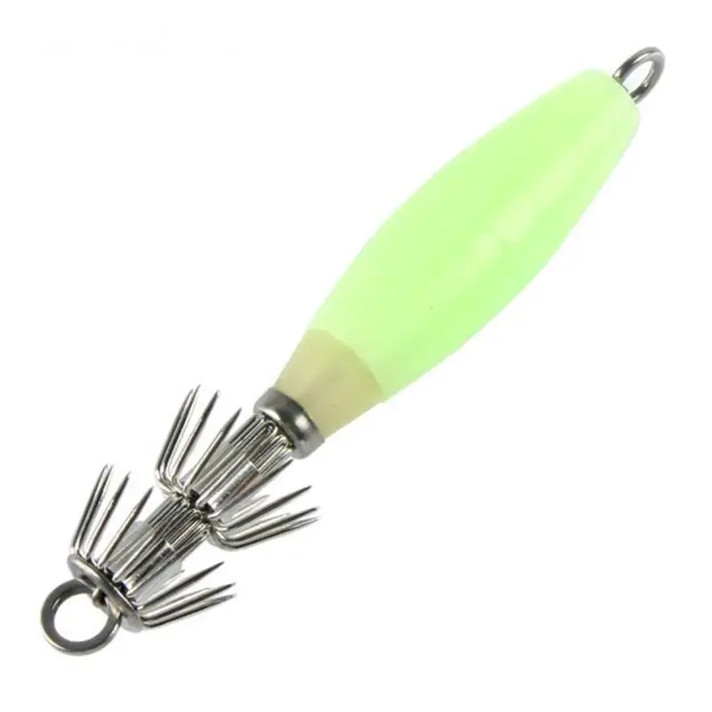 LumiParty 4pcs/set Noctilucent Squid Cuttlefish Sleeve Jig Fishing Lure