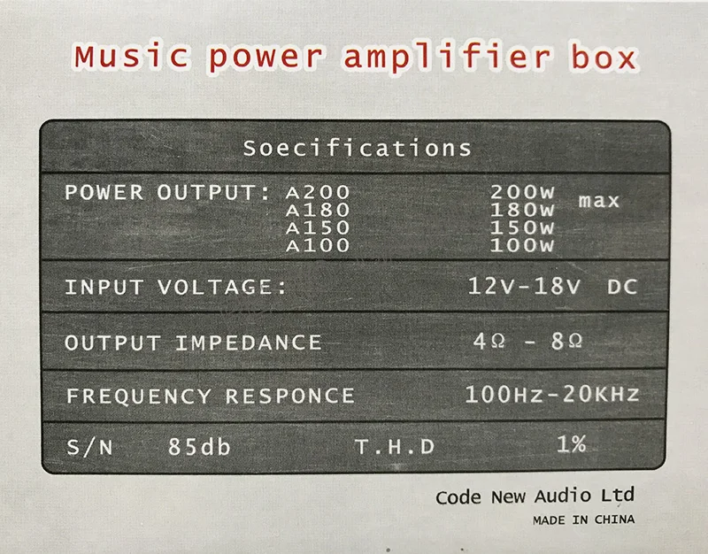 Hi-Fi аудио стерео усилитель 180 Вт+ 180 Вт 12 В для аркадных игровых автоматов