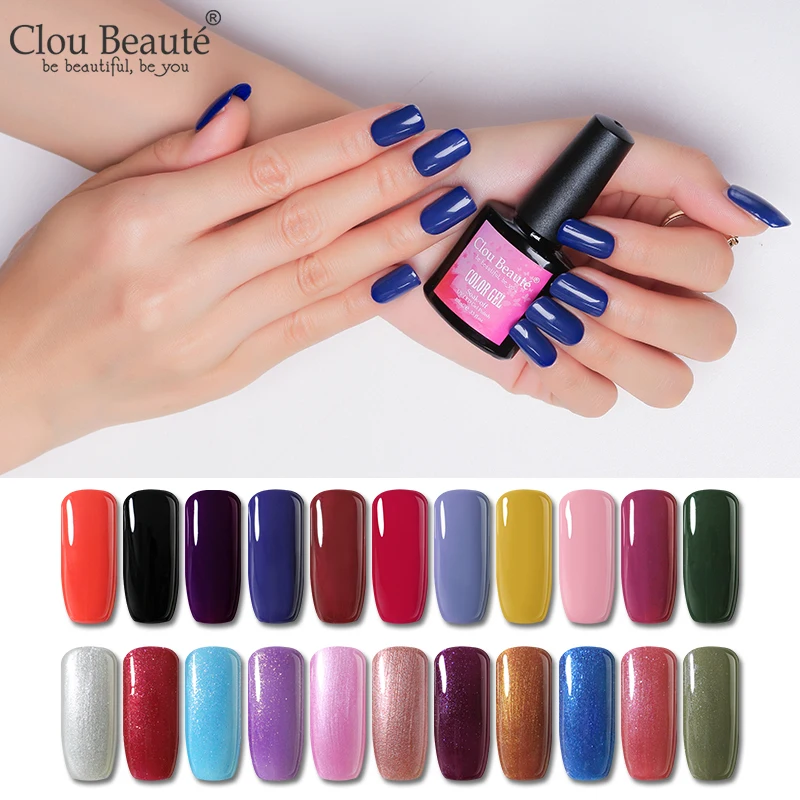 Гель лак Clou Beaute для ногтей УФ Гибридный гвоздь полуперманентный 10 мл