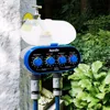 Válvula de bola riego automático electrónico dos salidas cuatro diales temporizador de agua controlador de riego de jardín para jardín, patio #21032 ► Foto 2/6