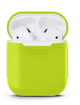 Мягкий силиконовый чехол для Apple Airpods противоударный чехол для Apple гарнитура для Airpods чехол s ультра тонкий Air Pods защитный чехол - Цвет: Green