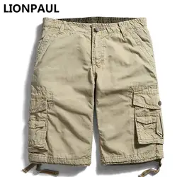 Lionpaul 2017 бросился Лидер продаж Молния Fly Midweight Брюки карго Брюки для девочек брюки-карго Повседневное камуфляж Лето Для мужчин хлопок плюс