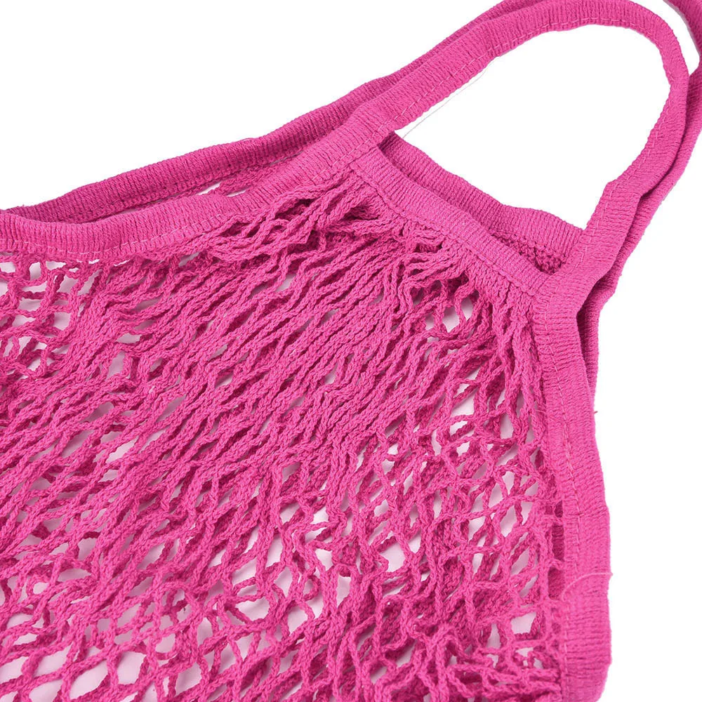 New Mesh Net Turtle Bag String Shopping Bag Reusable Fruit Storage Handbag Totes Women Shopping Mesh Bag Shopper Bag