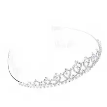 Посеребренные ювелирные изделия Стразы невесты повязка для волос+ гребень