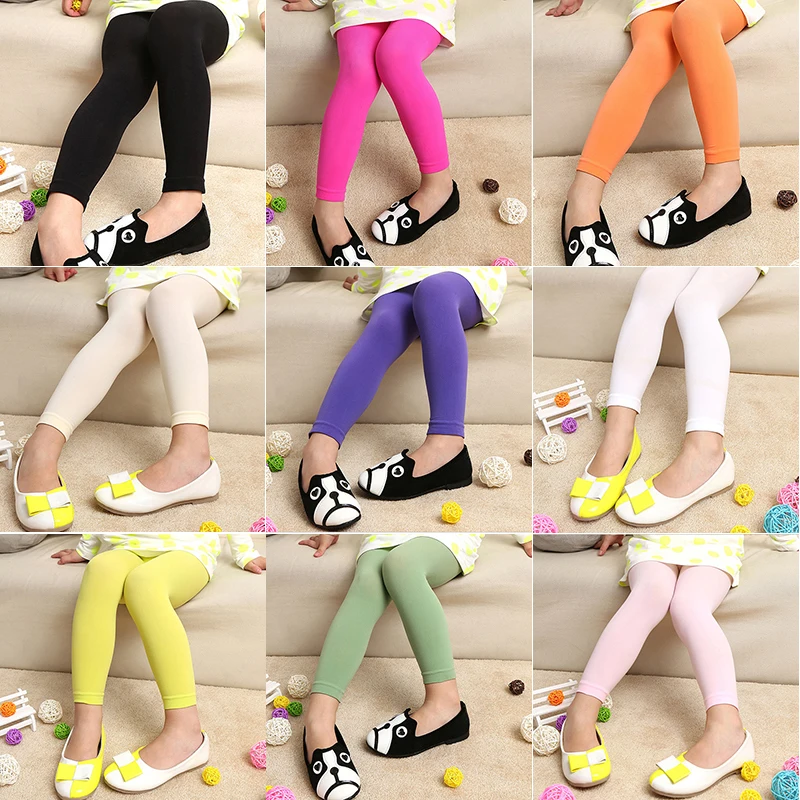 kids girl baby colorful tights stockings children ballet dance footless
