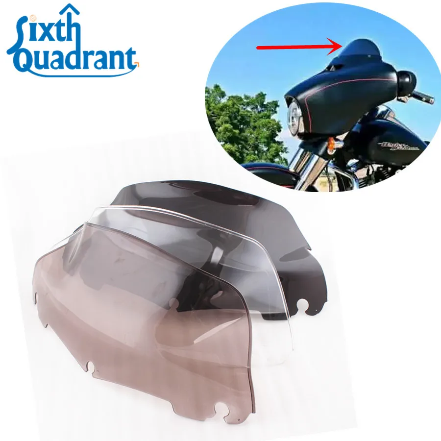Motorcycle Wind Screen Deflector 9" Windshield for Harley ...