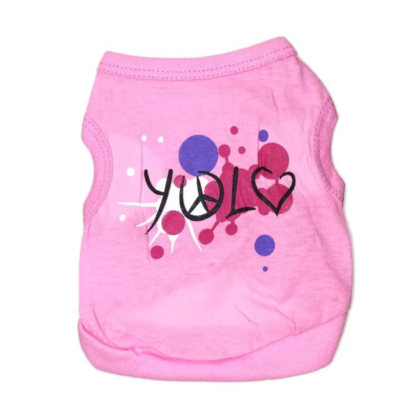 

Dog Vests Cotton Jersey Patterned Vest Love Sky Pet Clothing WH xl