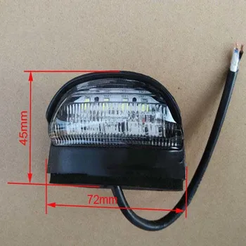 

10V-30V 4LED Number Rear License Plate Lights Lamp Bulb For Motorcycle Boats Aircraft Automotive Trailer RV Truck