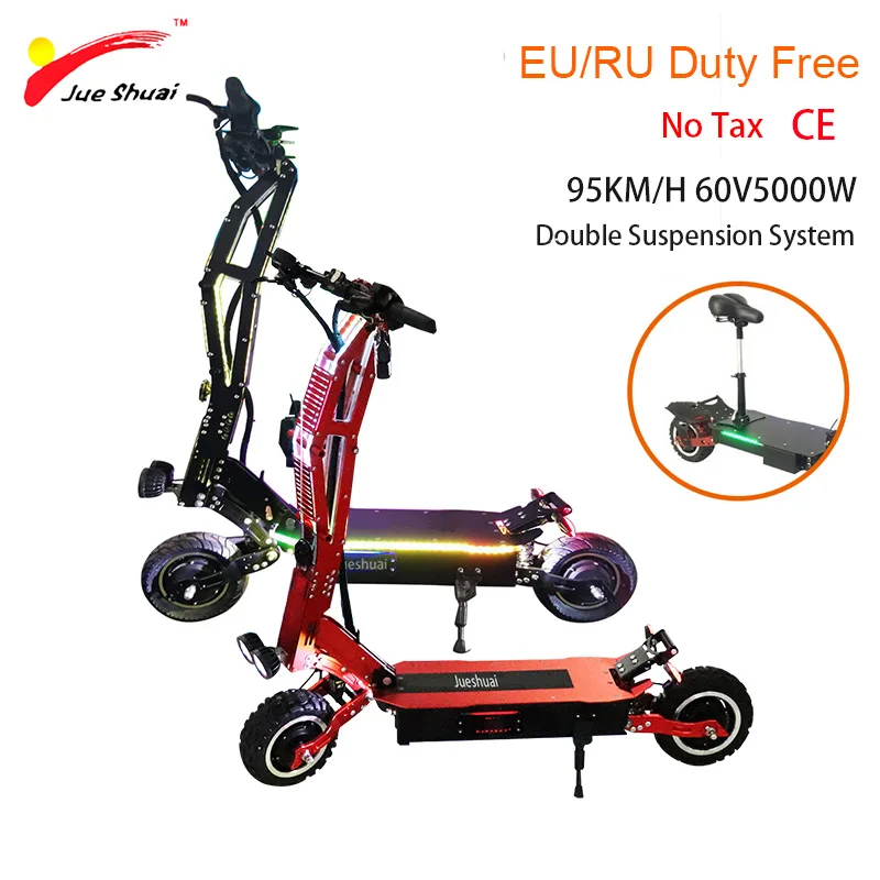 Sale 60v 5000W powerful electric scooter High Speed 95KM 60V 42A Lithium Battery Folding Electric Bike Electric Skateboard E Scooter 0